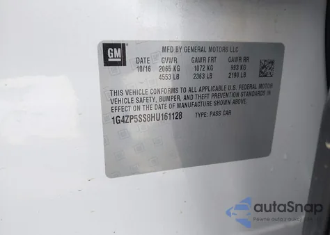 2017 Buick Lacrosse Essence from USA, damaged, VIN 1G4ZP5SS8HU161128